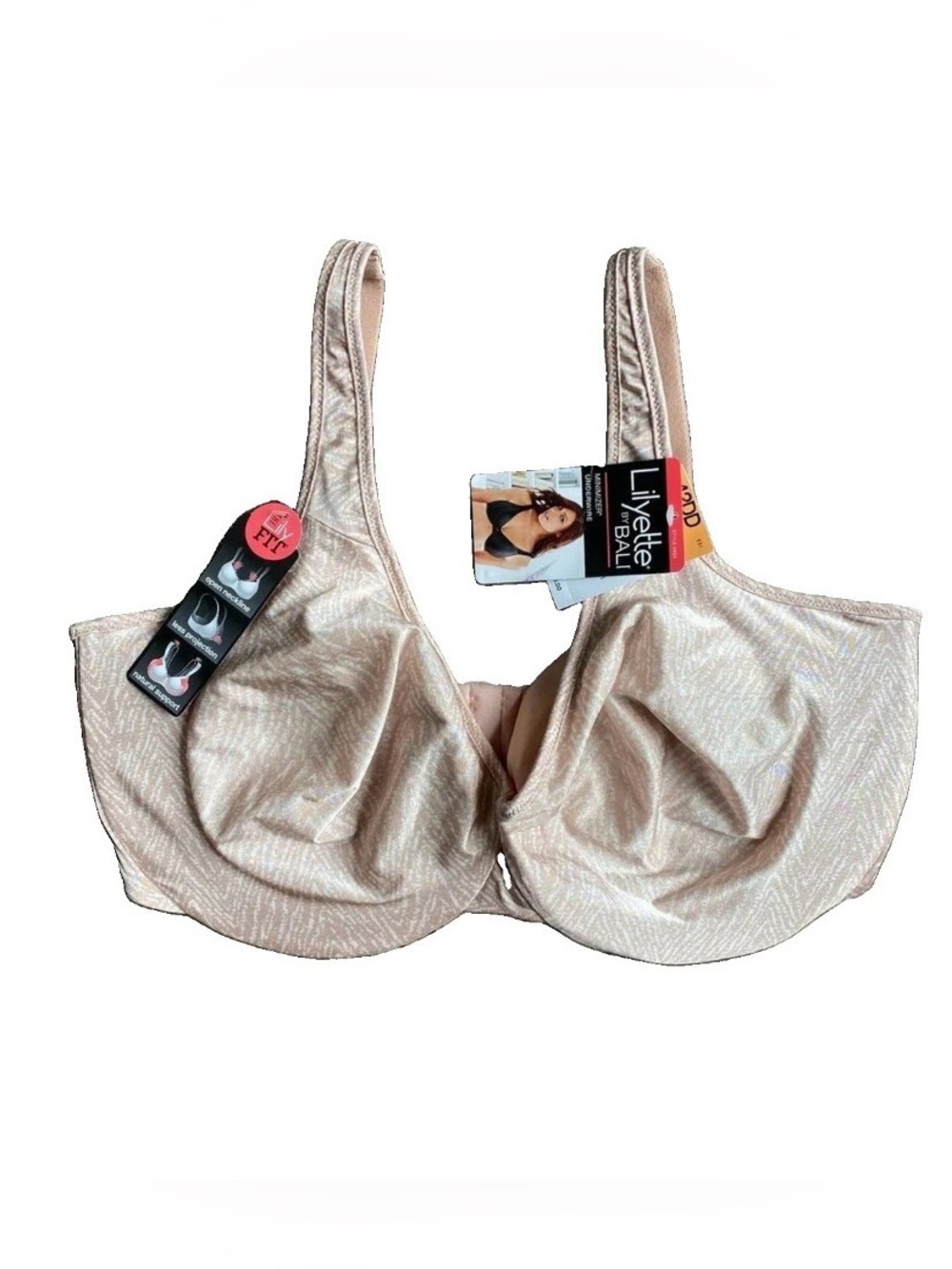 NWT Lilyette by Bali Minimizer Underwire Bra Size 42DD